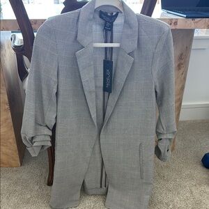 NWT Rachel Zoe Oversized Gray Blazer